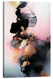 Leinwandbild Abstract Alchemy - Obsidian Bloom