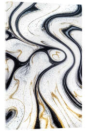 Acrylglasbild Abstract Alchemy - Pearl Stream IV - Philippe HUGONNARD