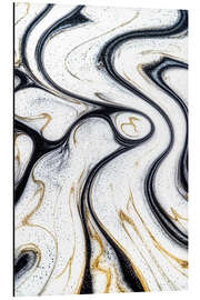 Tableau en aluminium Abstract Alchemy - Pearl Stream IV - Philippe HUGONNARD