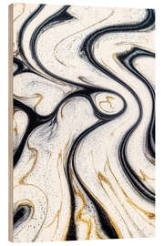 Holzbild Abstract Alchemy - Pearl Stream IV - Philippe HUGONNARD