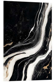 Acrylglasbild Abstract Alchemy - Midnight Marble II