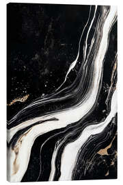 Leinwandbild Abstract Alchemy - Midnight Marble II