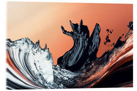 Acrylglasbild Abstract Alchemy - Black Surge III - Philippe HUGONNARD