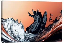 Leinwandbild Abstract Alchemy - Black Surge III - Philippe HUGONNARD