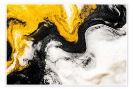 Poster Abstract Alchemy - Effervesce V - Philippe HUGONNARD