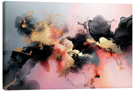 Leinwandbild Abstract Alchemy - Obsidian Bloom IV