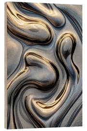 Holzbild Abstract Alchemy - Sterling Shine III