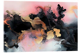 Acrylglasbild Abstract Alchemy - Obsidian Bloom II