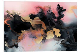 Alubild Abstract Alchemy - Obsidian Bloom II - Philippe HUGONNARD