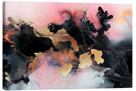 Leinwandbild Abstract Alchemy - Obsidian Bloom II
