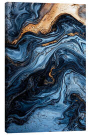 Leinwandbild Abstract Alchemy - Organic Azure II