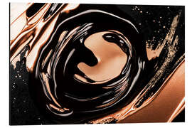 Alubild Abstrakte Alchemie - Mitternachtskupfer