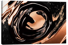 Leinwandbild Abstrakte Alchemie - Mitternachtskupfer