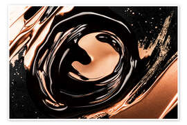 Poster Abstrakte Alchemie - Mitternachtskupfer