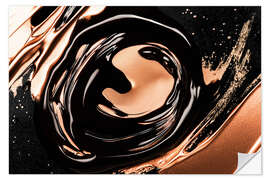 Wandsticker Abstrakte Alchemie - Mitternachtskupfer