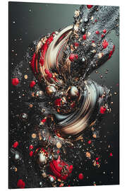 Alubild Abstract Alchemy - Metallic Twirl - Philippe HUGONNARD