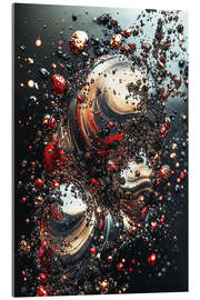 Acrylglasbild Abstract Alchemy - Metallic Twirl II