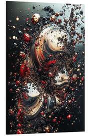 Alubild Abstract Alchemy - Metallic Twirl II