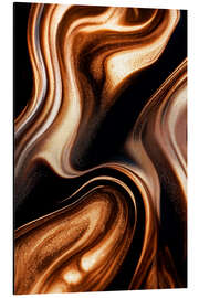 Alubild Abstract Alchemy - Glossy Copper III