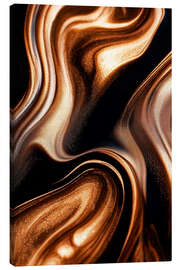 Leinwandbild Abstract Alchemy - Glossy Copper III