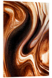 Acrylglasbild Abstract Alchemy - Glossy Copper