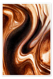 Poster Abstract Alchemy - Glossy Copper