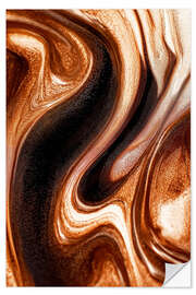 Wandsticker Abstract Alchemy - Glossy Copper
