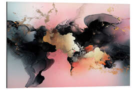 Alubild Abstract Alchemy - Obsidian Bloom VI - Philippe HUGONNARD