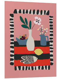 Hartschaumbild Objekte im Gespräch