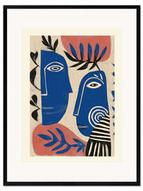 Gerahmter Kunstdruck Das Gespräch