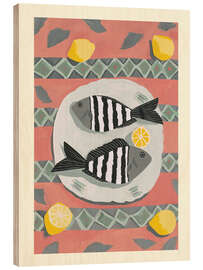 Holzbild Mediterraner Mittag