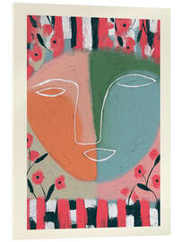 Acrylglasbild Träume in Koralle und Salbei - Branka Kodžoman