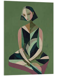 Acrylglasbild Immer noch in Grün - Branka Kodžoman