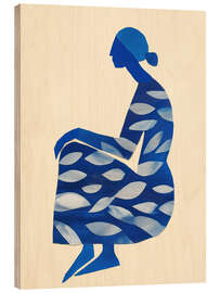 Holzbild Tochter der Blätter - Branka Kodžoman