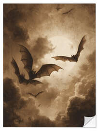 Wandsticker Halloween Fliegende Fledermäuse - TAlex