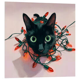 Hartschaumbild Schuldiger Blick