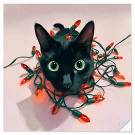 Wandsticker Schuldiger Blick