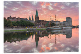 Acrylglasbild Bremen Schlachte bei Sonnenaufgang - Michael Valjak