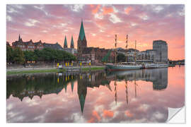Wandsticker Bremen Schlachte bei Sonnenaufgang - Michael Valjak