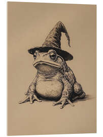 Acrylglasbild Halloween Hexe Kröte - TAlex