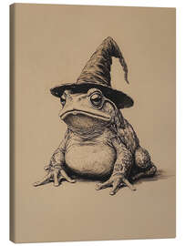 Leinwandbild Halloween Hexe Kröte - TAlex