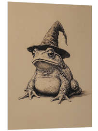 Hartschaumbild Halloween Hexe Kröte - TAlex