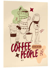 Acrylglasbild Coffee people - Tori Taika