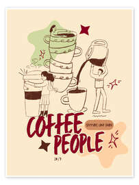 Wandbild Coffee people - Tori Taika