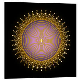 Gallery Print Lebensspirale Rose - Golden Spirit Serie