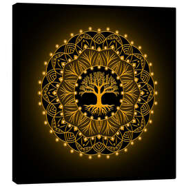 Leinwandbild Baum des Lebens - Golden Spirit Serie