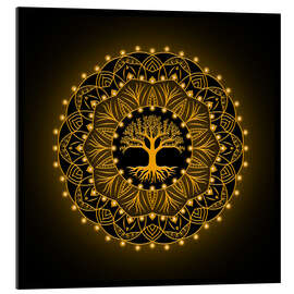 Gallery Print Baum des Lebens - Golden Spirit Serie