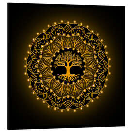 Magnettafel Baum des Lebens - Golden Spirit Serie