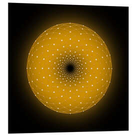 Hartschaumbild Torus - Golden Spirit Serie