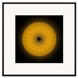 Gerahmter Kunstdruck Torus - Golden Spirit Serie